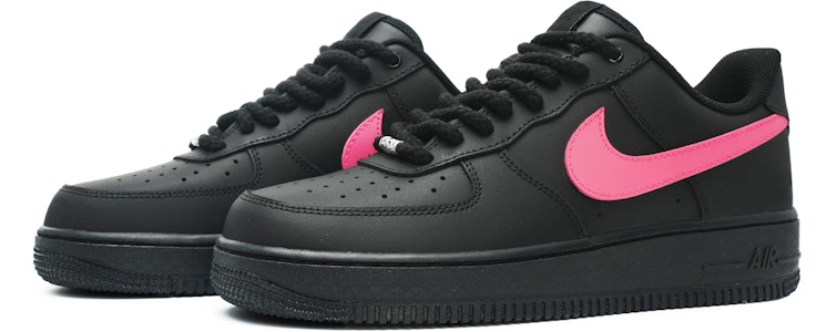 나이키 에어포스 1 로우 '핑크 스우시 핸드페인팅' (커스텀) 315122-001(Team11-粉勾男款黑粉S-BOX) Lookbook 나이키 에어포스 1 로우 '핑크 스우시 핸드페인팅' (커스텀) 315122-001(Team11-粉勾男款黑粉S-BOX)