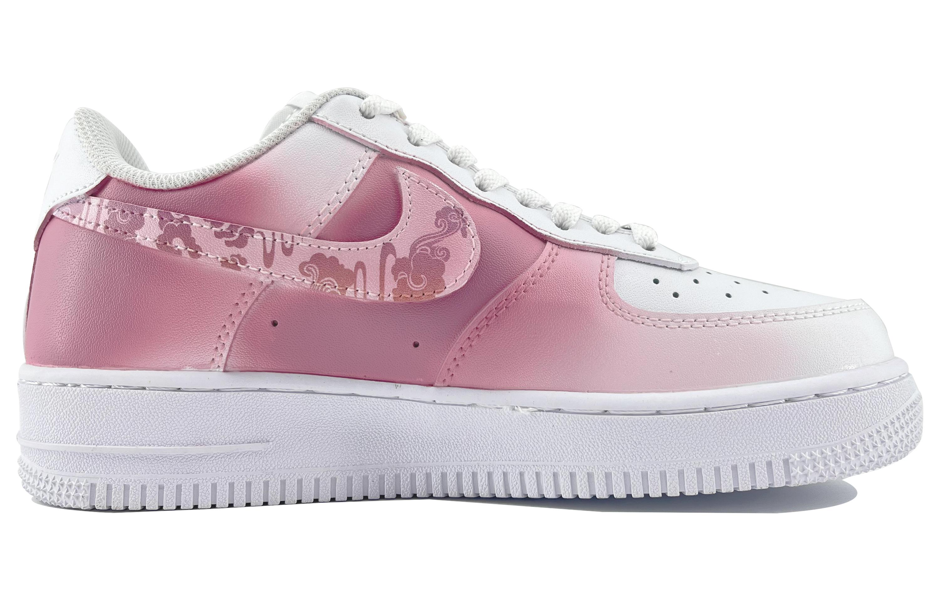 Lookbook [定制鞋] 耐克空军一号低帮 '粉白' CW2288-111（Team168-美人祭）