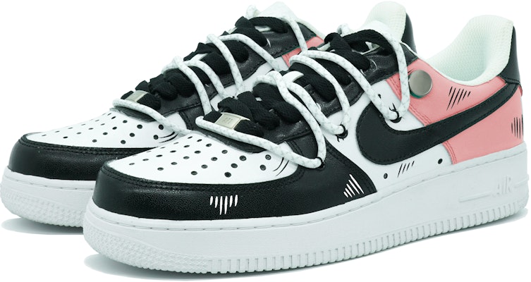 Nike Air Force 1 Personalizadas Rosa/Blanco/Negro Hebilla Dorada DH2920-111(Team16-女款二次元解构粉白黑) Lookbook Nike Air Force 1 Personalizadas Rosa/Blanco/Negro Hebilla Dorada DH2920-111(Team16-女款二次元解构粉白黑)