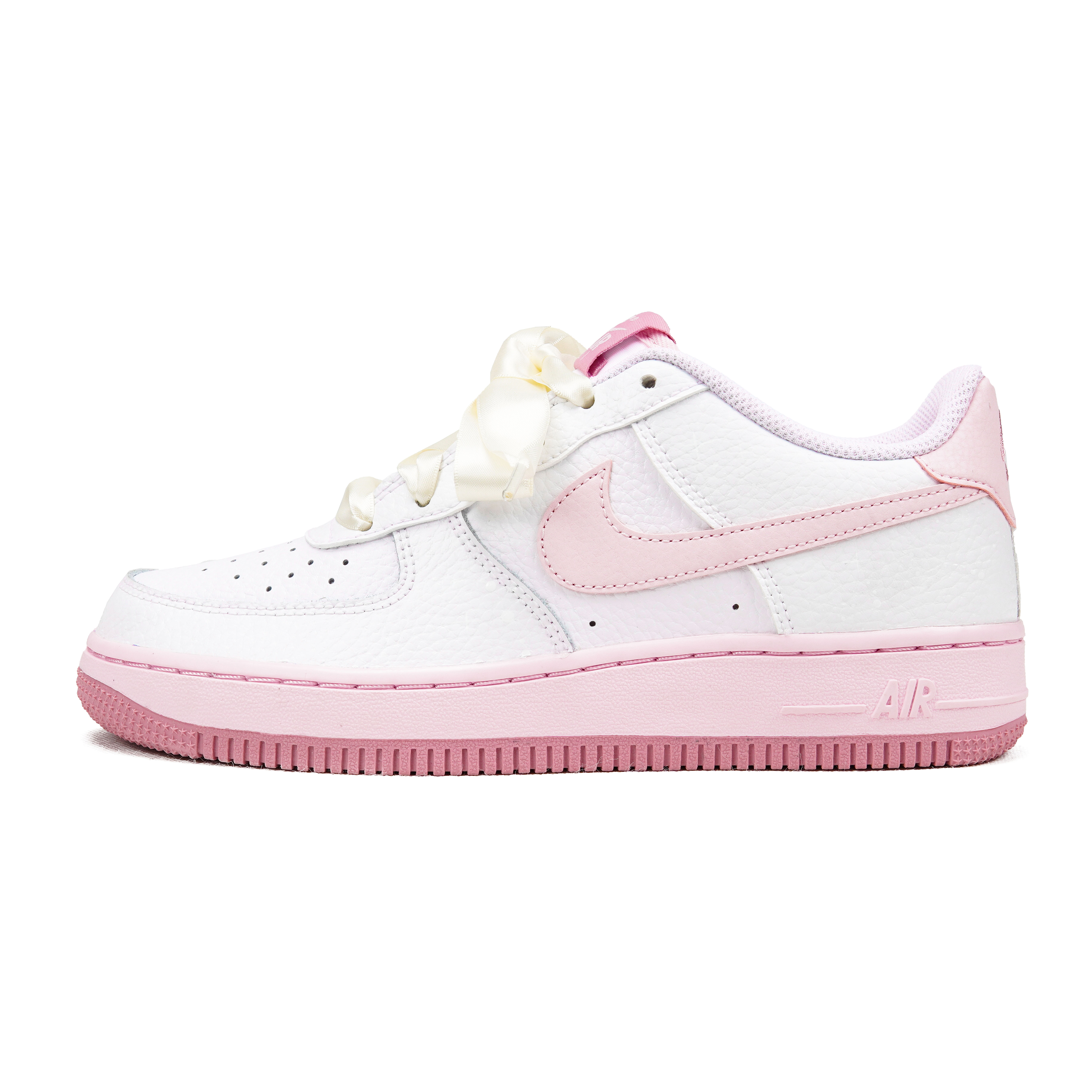 Lookbook [Kustom Sepatu] Nike Air Force 1 Low 'Pink Putih Berbintang Romantis' CT3839-107(Teamp-光变星空粉白S-box)