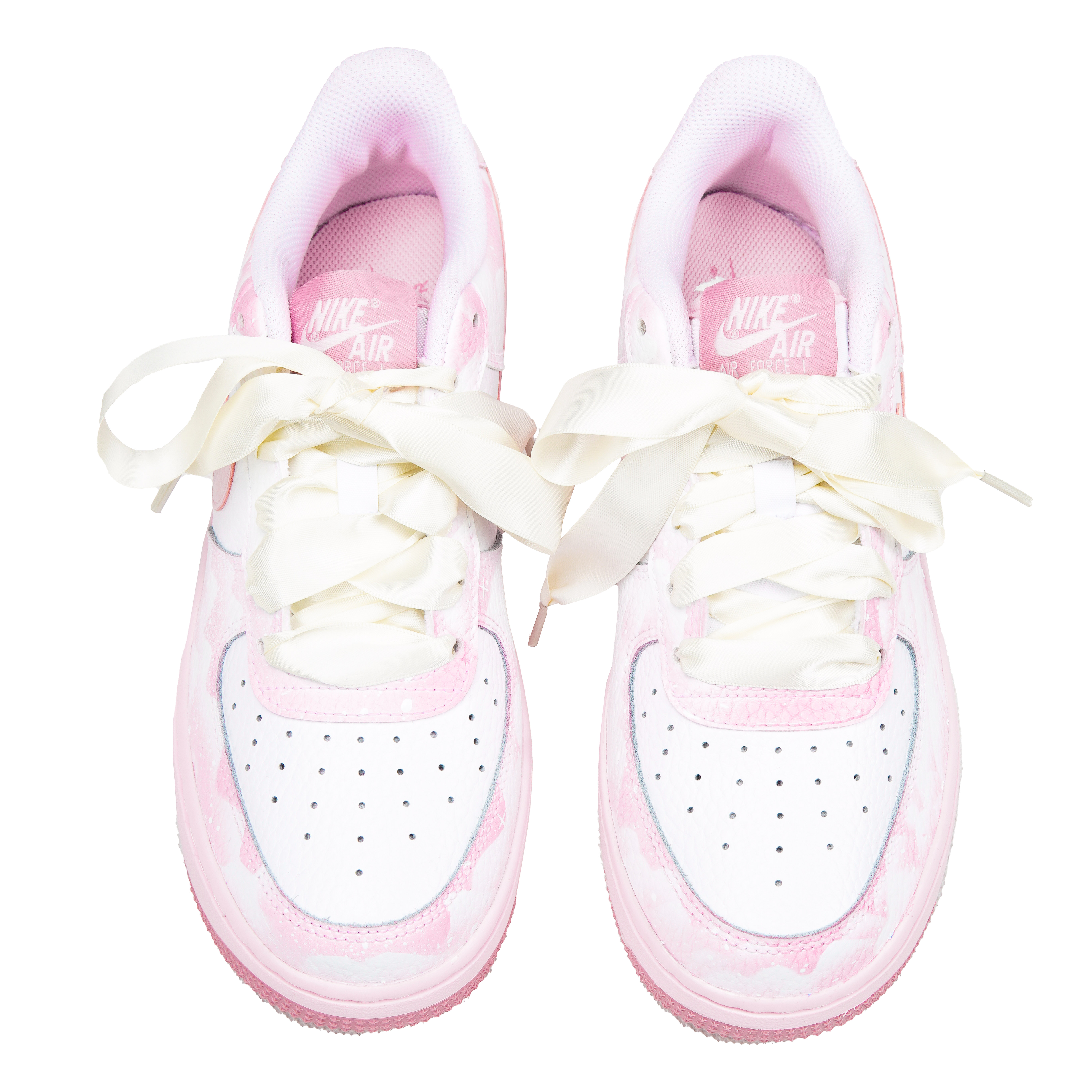 Cheap [Kustom Sepatu] Nike Air Force 1 Low 'Pink Putih Berbintang Romantis' CT3839-107(Teamp-光变星空粉白S-box)