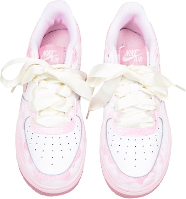 【訂製球鞋】 Nike Air Force 1 Low 禮盒 變光星空 浪漫主義 小眾設計 休閒 低筒 板鞋 GS 粉白 Cheap 【訂製球鞋】 Nike Air Force 1 Low 禮盒 變光星空 浪漫主義 小眾設計 休閒 低筒 板鞋 GS 粉白