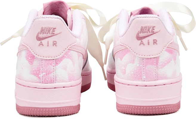 【訂製球鞋】 Nike Air Force 1 Low 禮盒 變光星空 浪漫主義 小眾設計 休閒 低筒 板鞋 GS 粉白 2