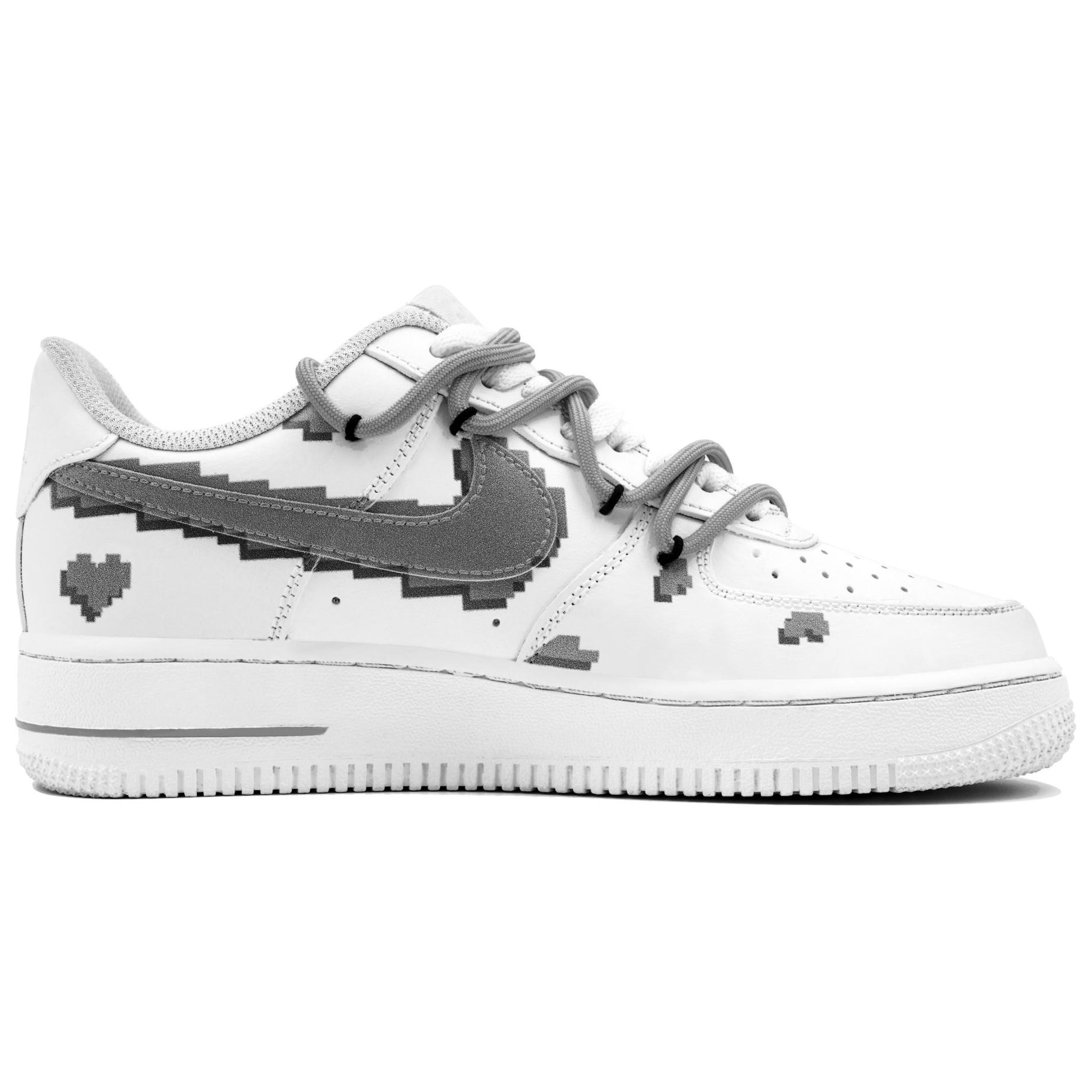 Lookbook [Zapatillas Personalizadas] Nike Air Force 1 Low 'Pixel Block' CW2288-111(Team113-像素方块S-BOX)