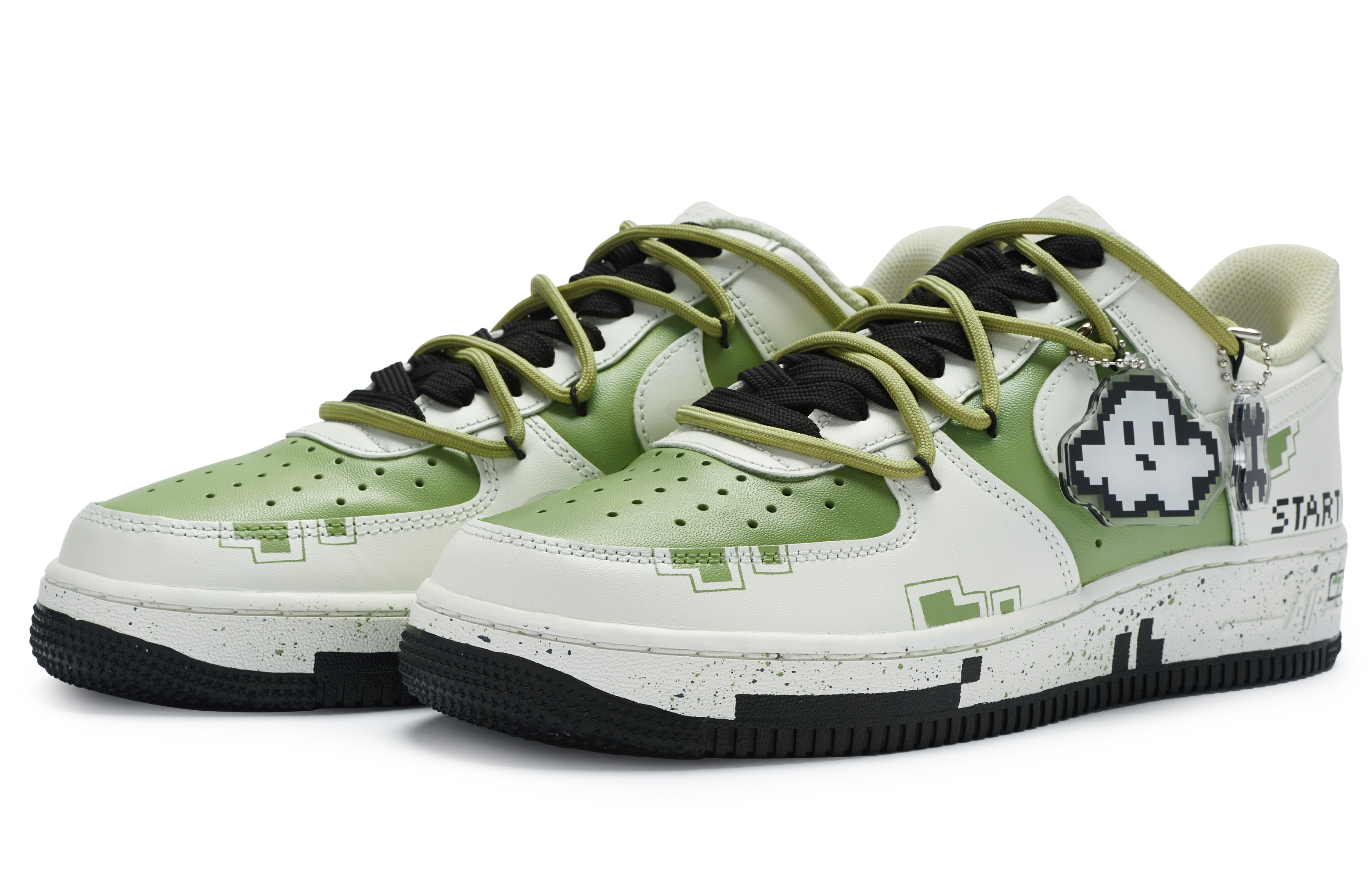 Lookbook [Zapatos Personalizados] Nike Air Force 1 Low 'Pixel Patchwork' CW2288-111(Team80-男BUG修补S-BOX)