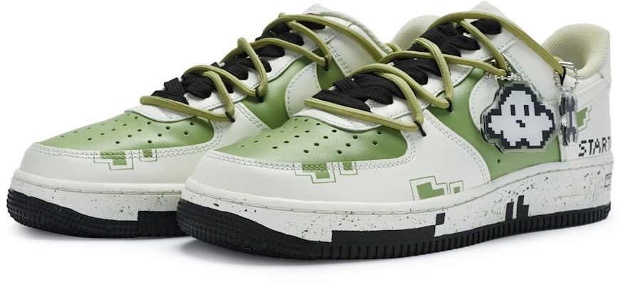 【定製球鞋】 Nike Air Force 1 Low 811製造 心動BUG修補中 像素風 限定托特包 防滑耐磨 低幫 板鞋 男款 Lookbook 【定製球鞋】 Nike Air Force 1 Low 811製造 心動BUG修補中 像素風 限定托特包 防滑耐磨 低幫 板鞋 男款