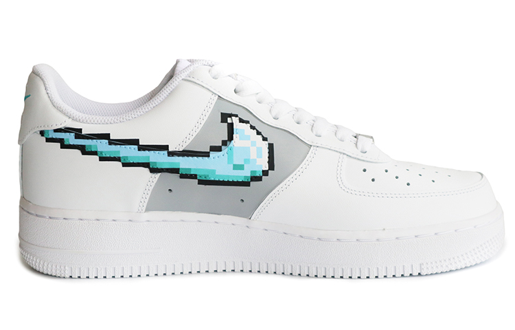 [Custom Shoes] Nike Air Force 1 Low 'Pixelated Diamond Swoosh' 圖 2