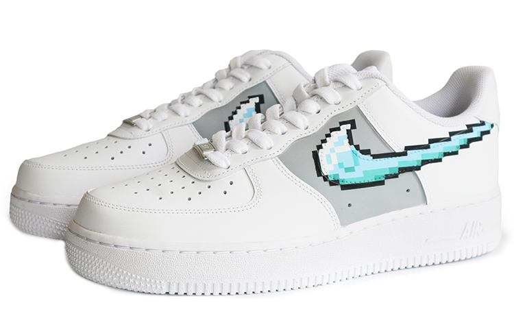 [Custom Shoes] Nike Air Force 1 Low 'Pixelated Diamond Swoosh' 圖 3