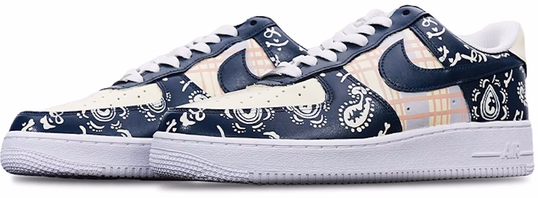 나이키 에어포스 1 로우 '플래드 캐슈 플라워' (스페셜 박스) CW2288-111(TeamT-藏蓝格纹腰果花S-BOX) Lookbook 나이키 에어포스 1 로우 '플래드 캐슈 플라워' (스페셜 박스) CW2288-111(TeamT-藏蓝格纹腰果花S-BOX)