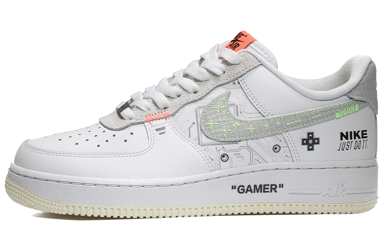 Buy [Kasut Custom] Nike Air Force 1 Low 'Player One Putih Kelabu' FB1853-111(Team10-头号玩家)