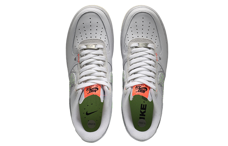Shop [Kasut Custom] Nike Air Force 1 Low 'Player One Putih Kelabu' FB1853-111(Team10-头号玩家)