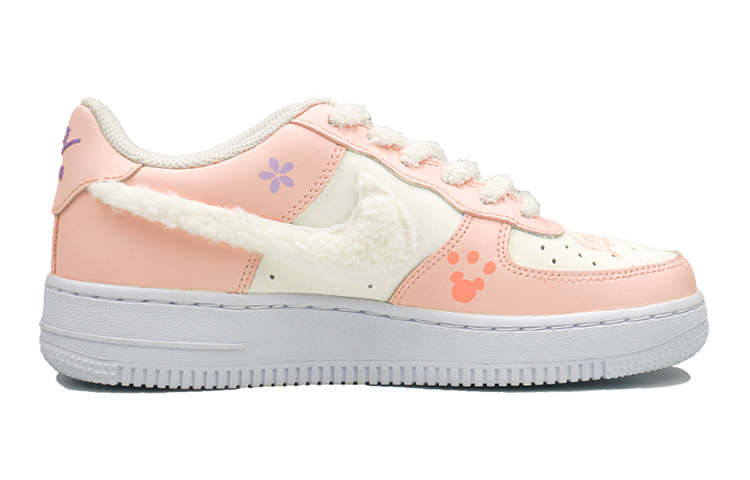 Order [Zapatillas Personalizadas] Nike Air Force 1 Low 'Plush Fox Rosa-Blanco' 314192-117(Team27-女款毛绒狐狸粉白)