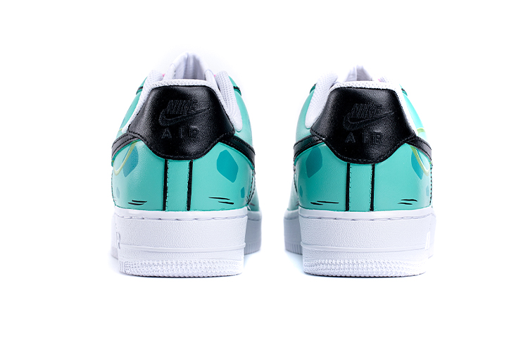 Shop [カスタムシューズ] ナイキ エアフォース 1 ロー 'ポケボール フシギダネ' CW2288-111(TeamB-男款妙蛙种子黑绿)