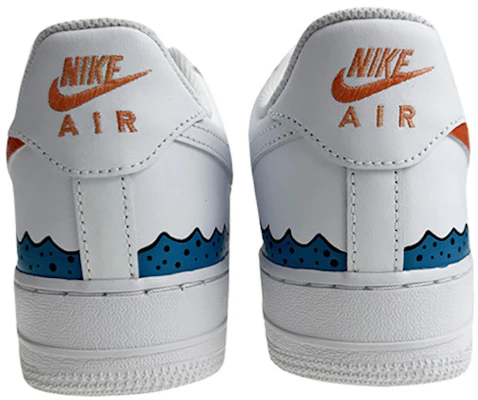 【定制球鞋】 Nike Air Force 1 Low 空軍一號 是在玩鞋 波普踏浪 塗鴉 低幫 板鞋 GS 白藍 Purchase 【定制球鞋】 Nike Air Force 1 Low 空軍一號 是在玩鞋 波普踏浪 塗鴉 低幫 板鞋 GS 白藍