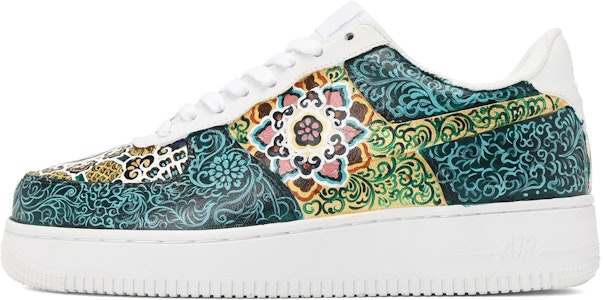 【定制球鞋】 Nike Air Force 1 Low 國潮風 青花琺瑯瓷 塗鴉手繪 低幫 板鞋 男女同款 藍綠 Buy 【定制球鞋】 Nike Air Force 1 Low 國潮風 青花琺瑯瓷 塗鴉手繪 低幫 板鞋 男女同款 藍綠