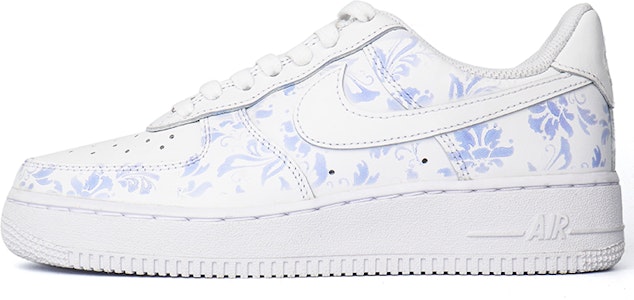 【定製球鞋】Nike Air Force 1 Low 1 07 光變青花瓷 中國風 復古藝術 高級感 低筒 板鞋 男款 純白 Buy 【定製球鞋】Nike Air Force 1 Low 1 07 光變青花瓷 中國風 復古藝術 高級感 低筒 板鞋 男款 純白