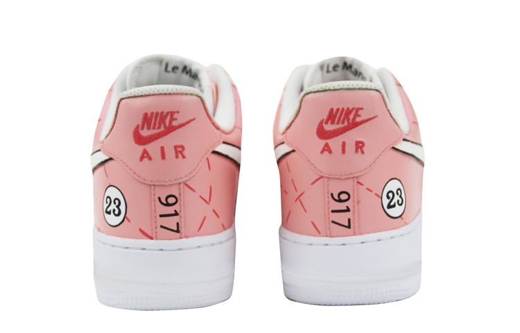 Shop [カスタムシューズ] ナイキ エアフォース1 ロー 'ポルシェ917 ピンクピッグ ルマン' CW2288-111(Team叁-男款喷绘手绘保时捷粉猪)