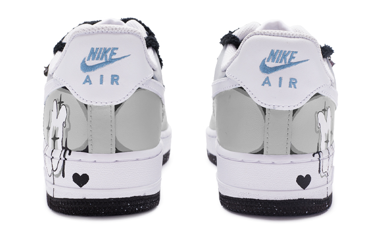 Purchase 【定制球鞋】 Nike Air Force 1 Low 07 偷心惡作劇 潑墨 解構鞋帶 低幫 板鞋 男款 白灰黑