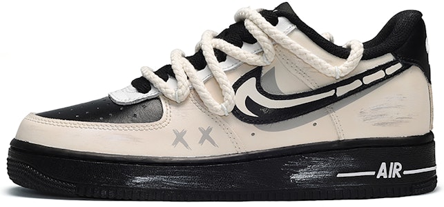 【訂製球鞋】Nike Air Force 1 Low 朋客 骨頭 低筒 板鞋 男女同款 米黑 Buy 【訂製球鞋】Nike Air Force 1 Low 朋客 骨頭 低筒 板鞋 男女同款 米黑