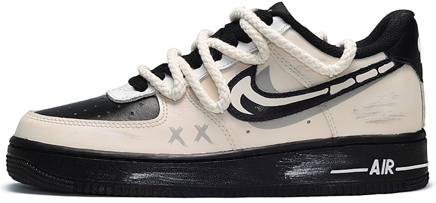 【訂製球鞋】Nike Air Force 1 Low 朋客 骨頭 低筒 板鞋 男女同款 米黑 Buy 【訂製球鞋】Nike Air Force 1 Low 朋客 骨頭 低筒 板鞋 男女同款 米黑