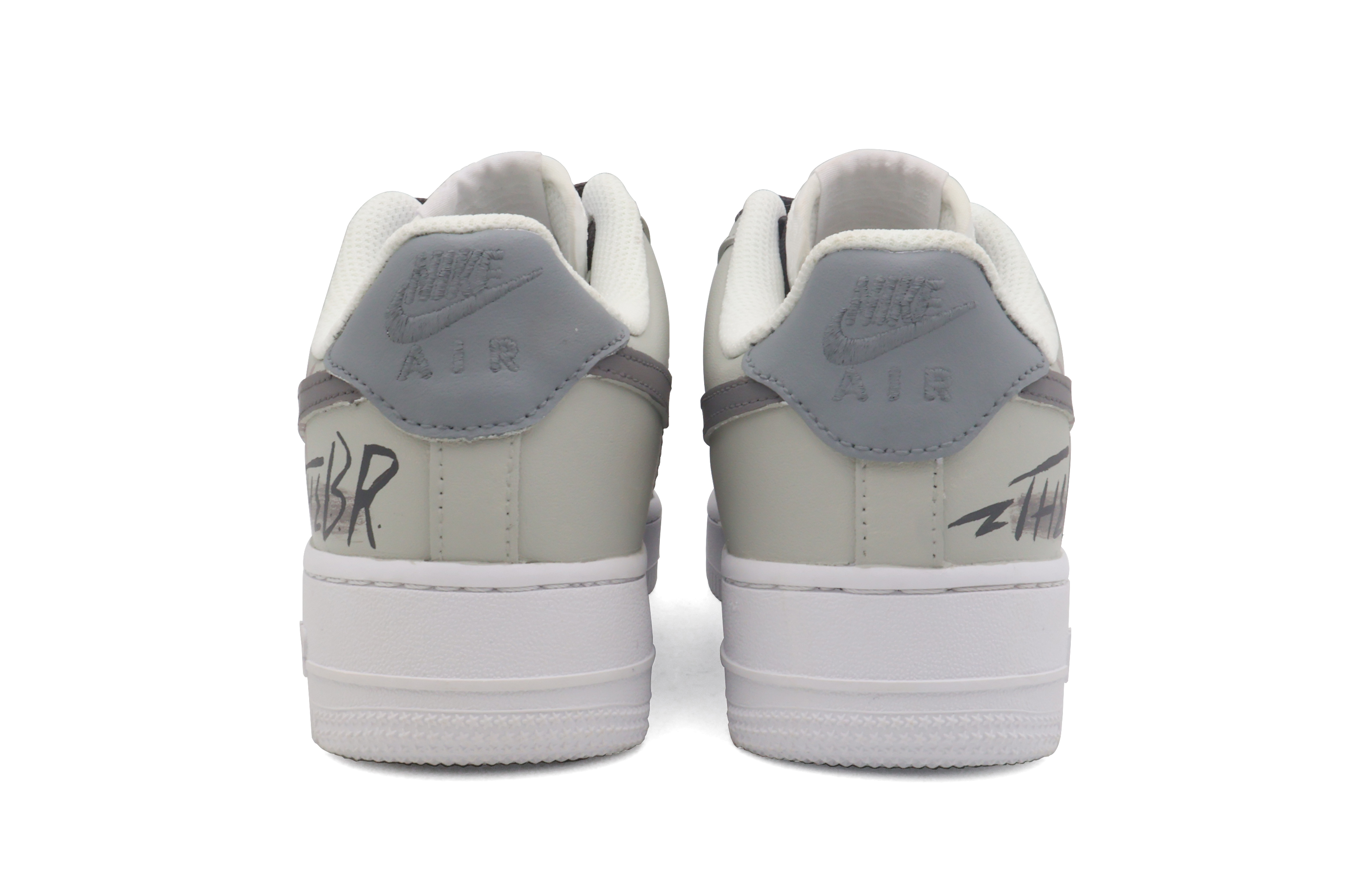 Shop [Zapatos Personalizados] Nike Air Force 1 Low 'Punk Wilderness Gris' CW2288-111(Team53-男款朋克荒S-BOX)