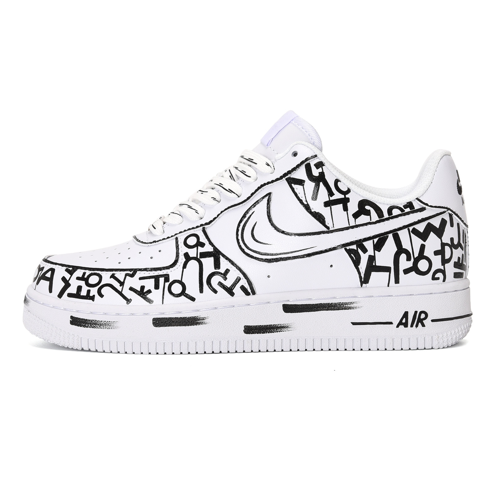Buy [Zapatillas Personalizadas] Nike Air Force 1 Low 'Blanco Puro' CW2288-111(Team23-男款-字符-纯白)