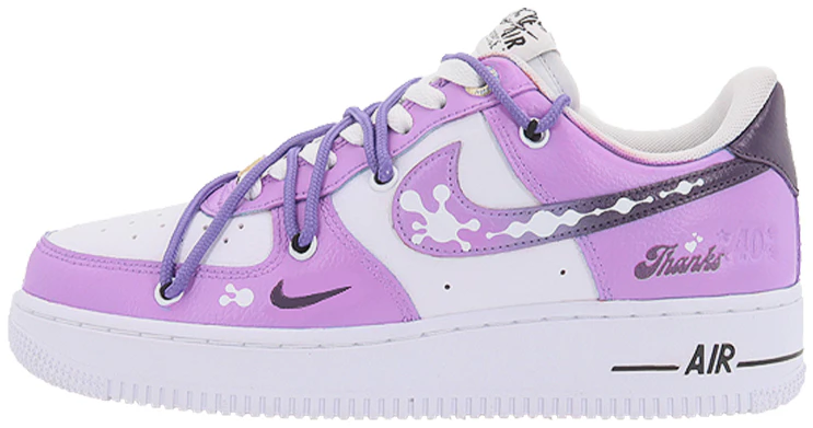 custom-shoes-nike-air-force-1-low-purple-white-graffiti