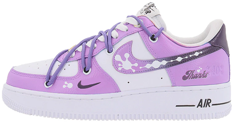 【訂製球鞋】 Nike Air Force 1 Low se 藝術塗鴉 潮流穿孔 防滑耐磨 低筒 板鞋 男款 紫白 Buy 【訂製球鞋】 Nike Air Force 1 Low se 藝術塗鴉 潮流穿孔 防滑耐磨 低筒 板鞋 男款 紫白