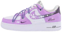 Buy 【訂製球鞋】 Nike Air Force 1 Low se 藝術塗鴉 潮流穿孔 防滑耐磨 低筒 板鞋 男款 紫白