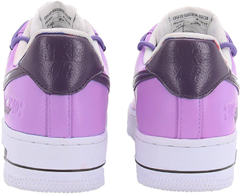 【訂製球鞋】 Nike Air Force 1 Low se 藝術塗鴉 潮流穿孔 防滑耐磨 低筒 板鞋 男款 紫白 Purchase 【訂製球鞋】 Nike Air Force 1 Low se 藝術塗鴉 潮流穿孔 防滑耐磨 低筒 板鞋 男款 紫白