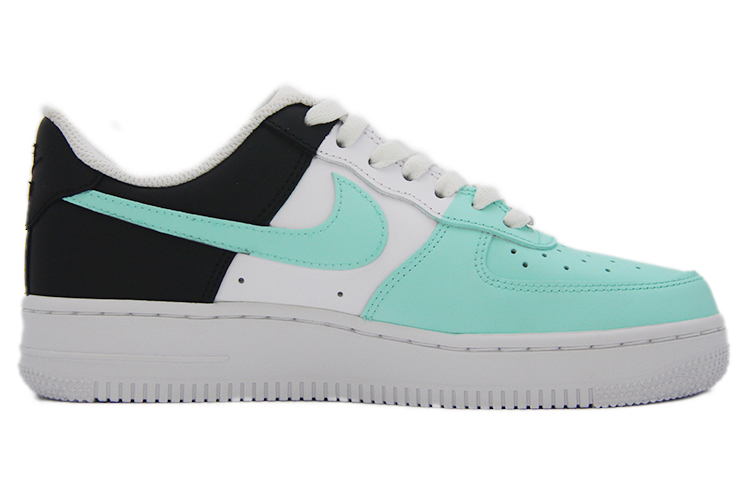 Lookbook [Sepatu Custom] Nike Air Force 1 Rendah 'Teka-teki Hitam-Biru' CW2288-111（TEAM110-拼图玩家SBOX）