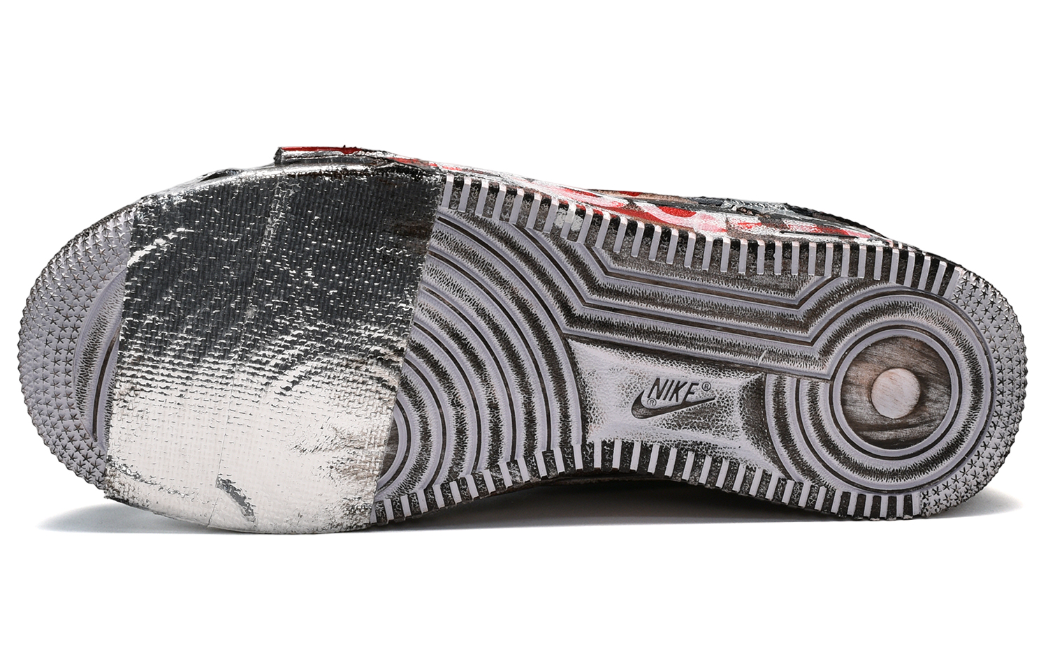 Purchase Zapatillas Nike Air Force 1 Low 'Qi Xi Apocalipsis Negro Blanco Rojo' CW2288-111(TeamE-男款末日战神黑白红)