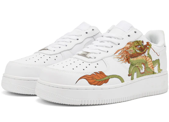 【訂製球鞋】Nike Air Force 1 Low 青龍 塗鴉手繪 低筒 板鞋 男款 純白 Lookbook 【訂製球鞋】Nike Air Force 1 Low 青龍 塗鴉手繪 低筒 板鞋 男款 純白