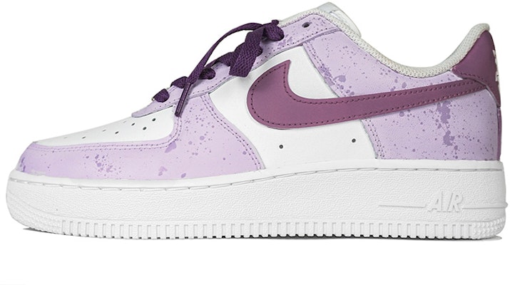 【定制球鞋】 Nike Air Force 1 Low 空軍一號 玖制 潑墨紫色 撞色 魔法 酸味樹莓 低幫 板鞋 男款 紫白 Buy 【定制球鞋】 Nike Air Force 1 Low 空軍一號 玖制 潑墨紫色 撞色 魔法 酸味樹莓 低幫 板鞋 男款 紫白