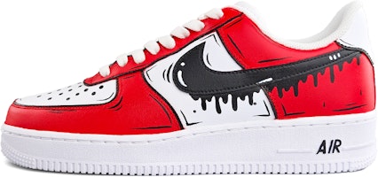 ナイキ エア フォース 1 ロー 'レッド ブラック クラシック' カスタムシューズ CW2288-111(Team13-二次元漫画风红黑A) Buy ナイキ エア フォース 1 ロー 'レッド ブラック クラシック' カスタムシューズ CW2288-111(Team13-二次元漫画风红黑A)