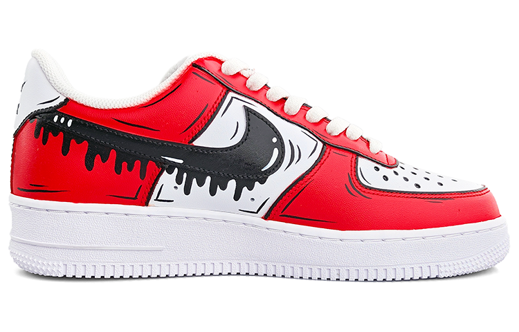 Order [Zapatillas Personalizadas] Nike Air Force 1 Low 'Clásico Rojo y Negro' CW2288-111（Team13-二次元漫画风红黑A）