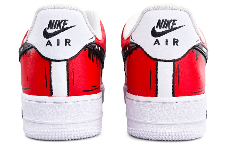 Shop [Zapatillas Personalizadas] Nike Air Force 1 Low 'Clásico Rojo y Negro' CW2288-111（Team13-二次元漫画风红黑A）