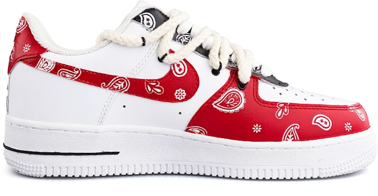 【カスタムシューズ】ナイキエアフォース1ロー『レッドブラックペイズリー』 CW2288-111(Team13-鸳鸯腰果花E) Order 【カスタムシューズ】ナイキエアフォース1ロー『レッドブラックペイズリー』 CW2288-111(Team13-鸳鸯腰果花E)