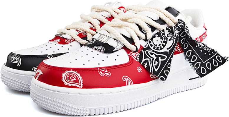 【カスタムシューズ】ナイキエアフォース1ロー『レッドブラックペイズリー』 CW2288-111(Team13-鸳鸯腰果花E) Purchase 【カスタムシューズ】ナイキエアフォース1ロー『レッドブラックペイズリー』 CW2288-111(Team13-鸳鸯腰果花E)