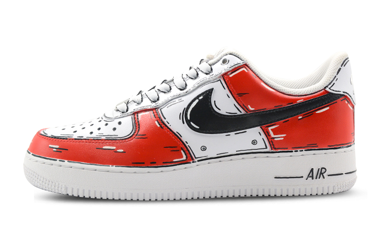 [Custom Shoes] Nike Air Force 1 Low 'Red Mecha'
