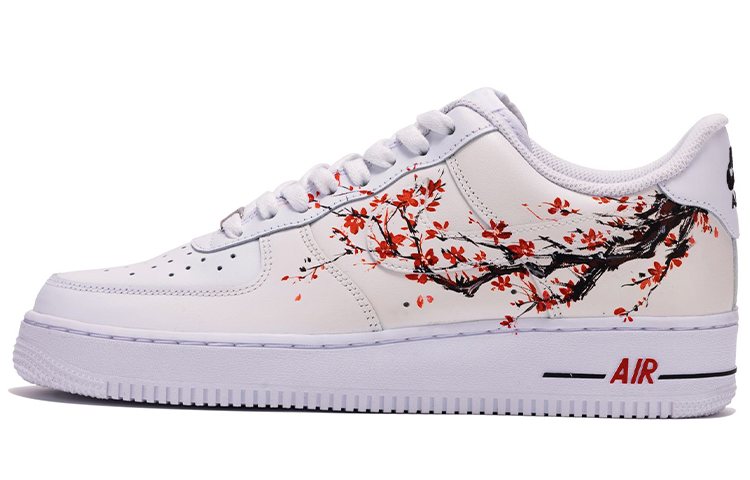 [Custom Shoes] Nike Air Force 1 Low 'Red Yellow Hand Painted'