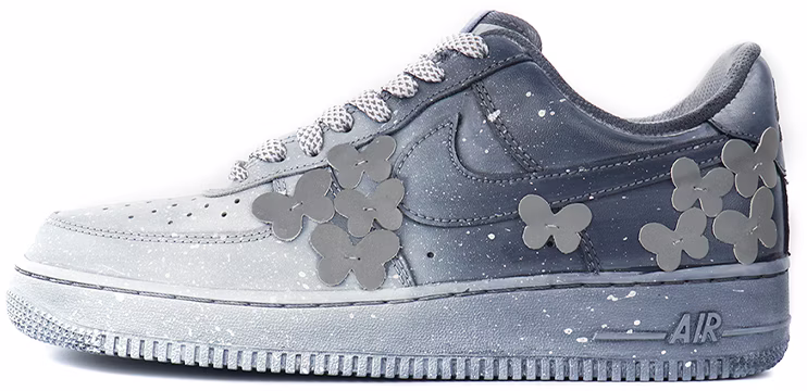 custom-shoes-nike-air-force-1-low-reflective-butterfly-white-grey