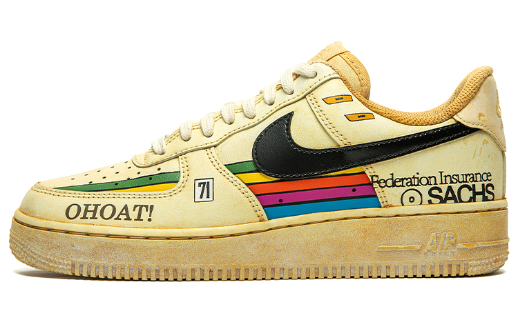 Buy Zapatillas Nike Air Force 1 Low 'Retro-Futuro Rayas Café' CW2288-111(TeamB-男款条纹咖啡G-BOX)
