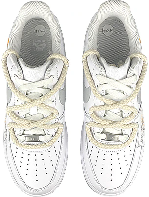 【定製球鞋】Nike Air Force 1 Low LE 空軍一號 復古 自由熊 解構 潑墨 低筒 板鞋 GS 白黃 Shop 【定製球鞋】Nike Air Force 1 Low LE 空軍一號 復古 自由熊 解構 潑墨 低筒 板鞋 GS 白黃