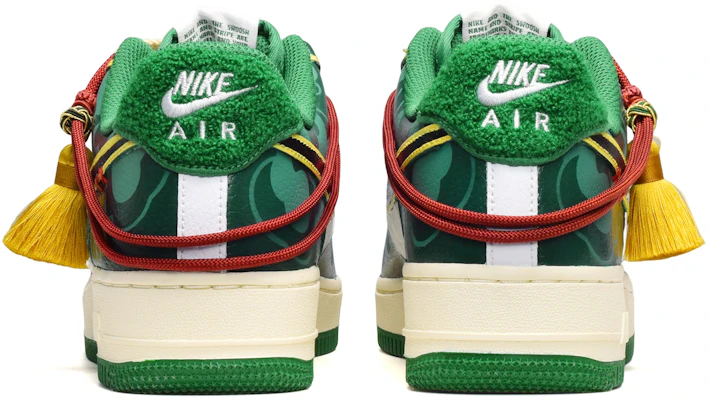 【訂製球鞋】Nike Air Force 1 Low 空軍一號 卡斯製造 復古國風 翔雲紋理 低筒 板鞋 男款 白綠 Shop 【訂製球鞋】Nike Air Force 1 Low 空軍一號 卡斯製造 復古國風 翔雲紋理 低筒 板鞋 男款 白綠