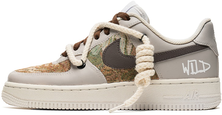 custom-shoes-nike-air-force-1-low-retro-oil-painting-deconstructed-grey-brown