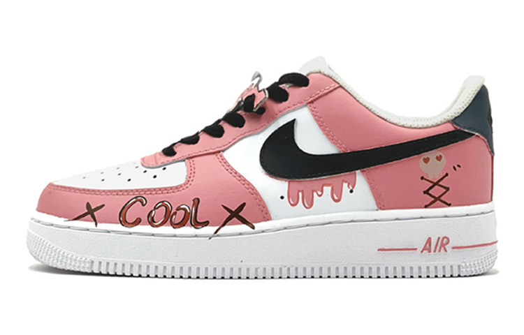 Buy [Kasukan Custom] Nike Air Force 1 Rendah 'Retro Punk Tengkorak Merah Jambu Putih' DH2920-111(TeamS-复古粉色骷髅)