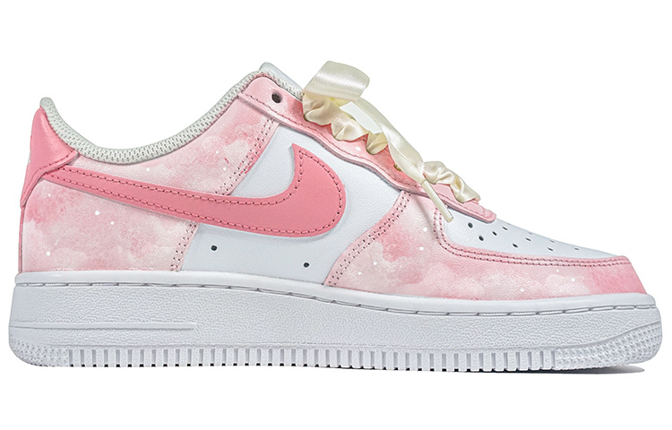 Order [Kasut Custom] Nike Air Force 1 Low 'Romantic Galaxy Pink' CW2288-111(Team陆-粉色星空银河极星)
