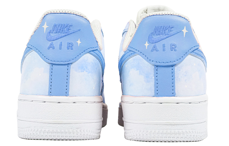 Shop [定制鞋款] 耐克空军一号低帮 '浪漫银河蓝情人节’ CW2288-111(Team陆-蓝色星空QD)