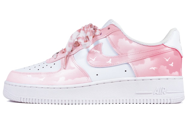 【定制球鞋】 Nike Air Force 1 Low 玖制 浪漫天際 海鷗 飛鳥 休閒 低幫 板鞋 男款 白粉 Buy 【定制球鞋】 Nike Air Force 1 Low 玖制 浪漫天際 海鷗 飛鳥 休閒 低幫 板鞋 男款 白粉